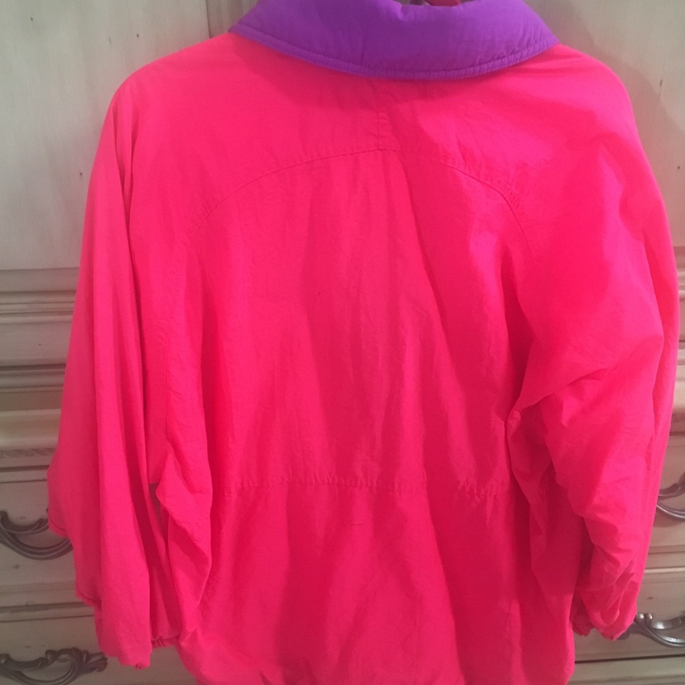 Shell Shock Brightpink Pullover Lined Windbreaker… - image 3
